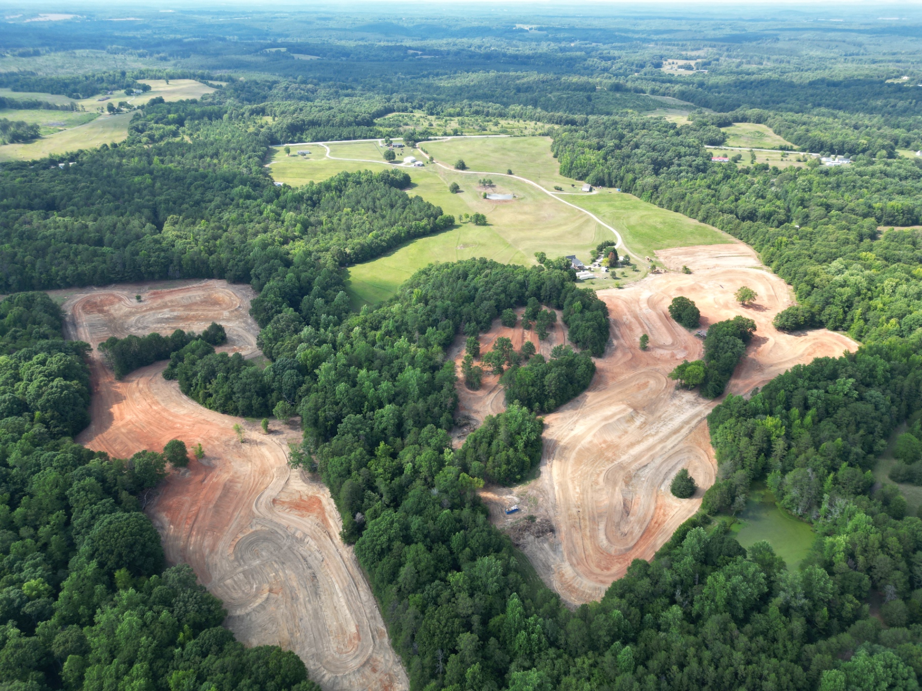 South Carolina Woods Build motocross track built by MXcavation in South Carolina