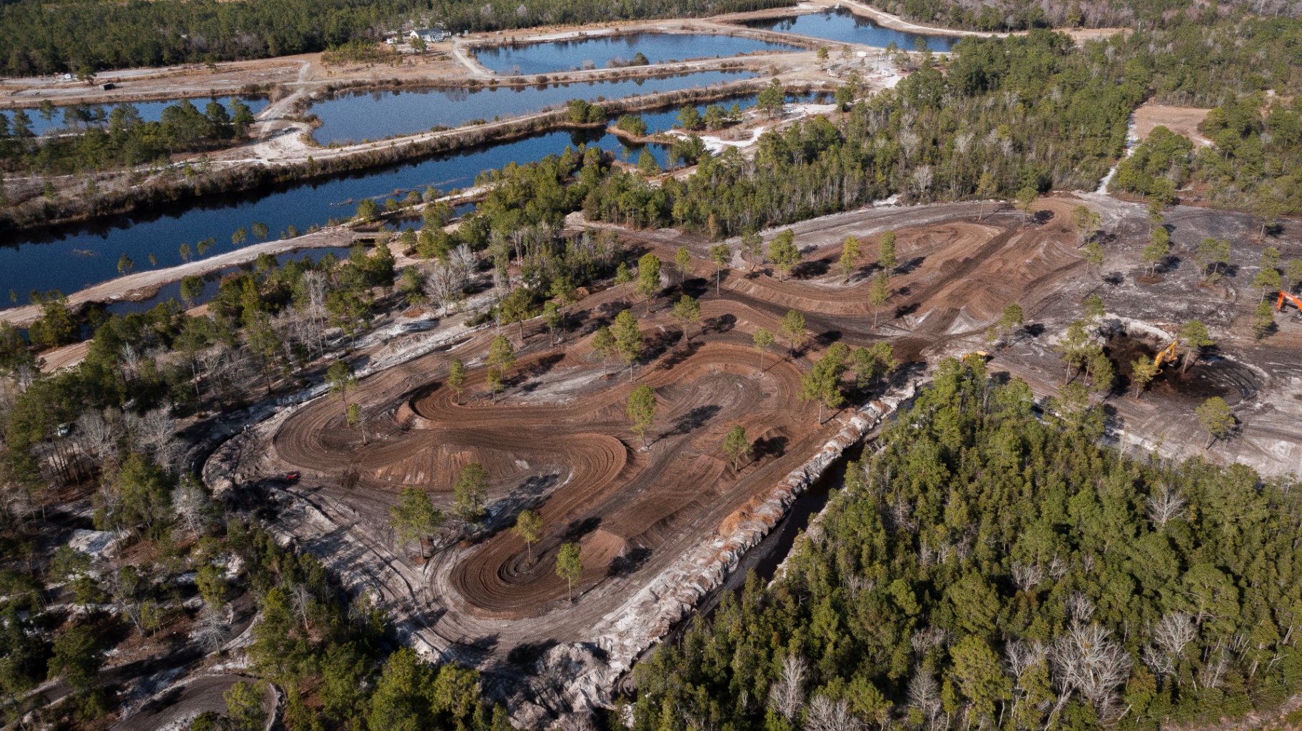 Salty Acres motocross track built by MXcavation in North Carolina