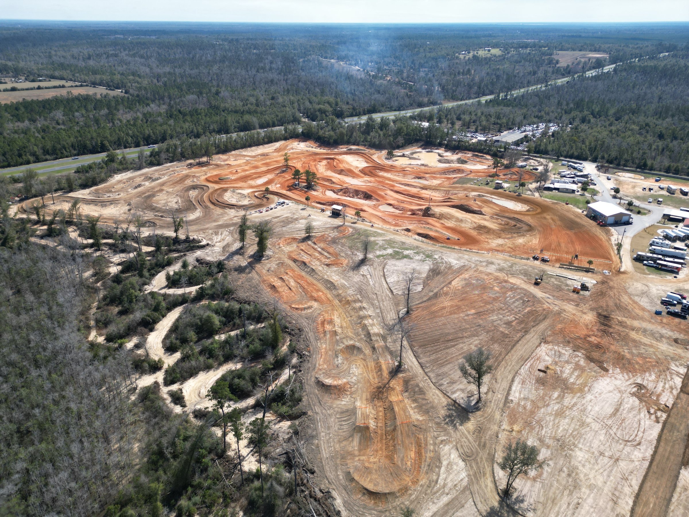 Florida Panhandle Build motocross track built by MXcavation in Florida