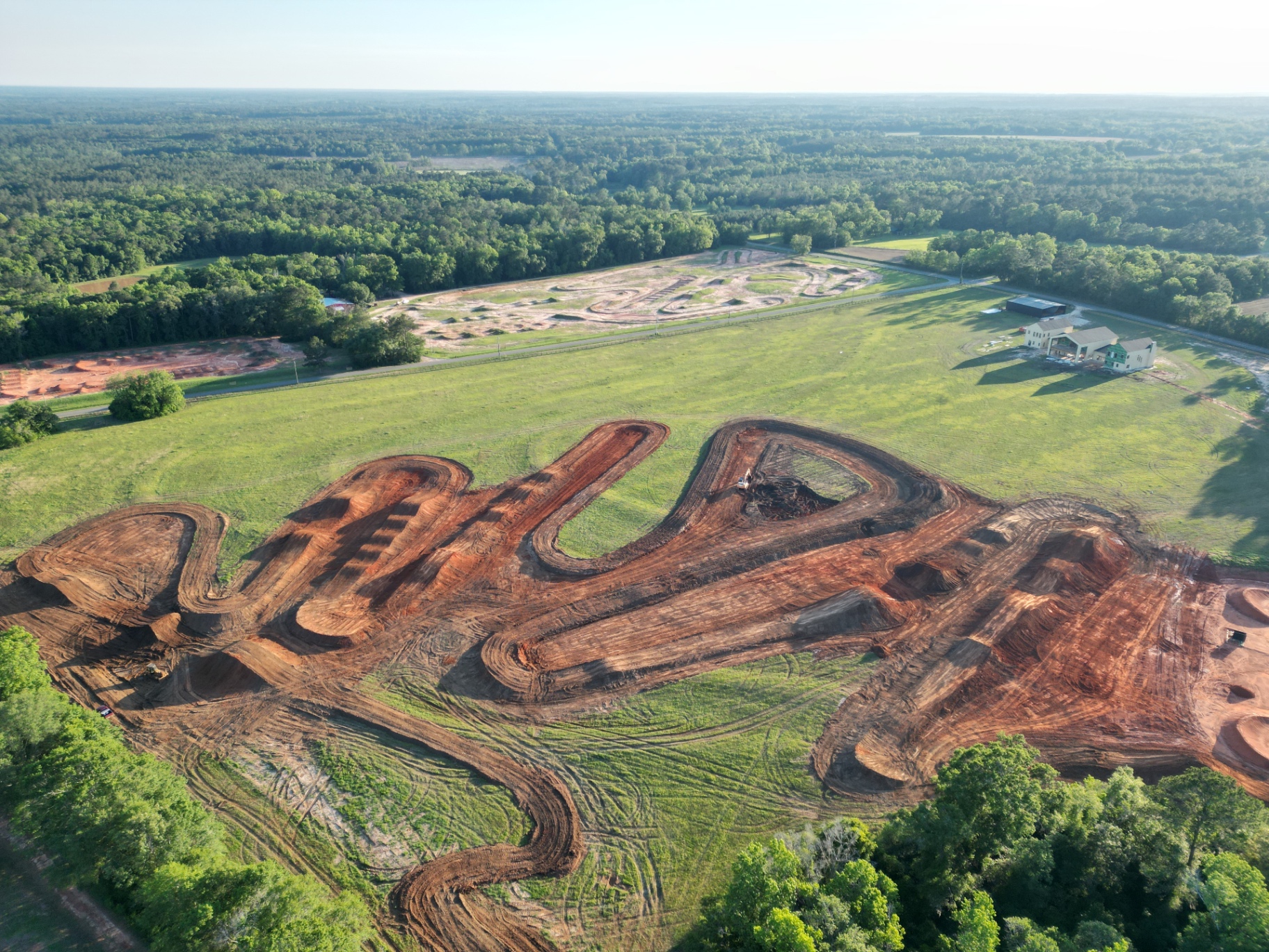 Georgia Red Clay Build motocross track built by MXcavation in Georgia