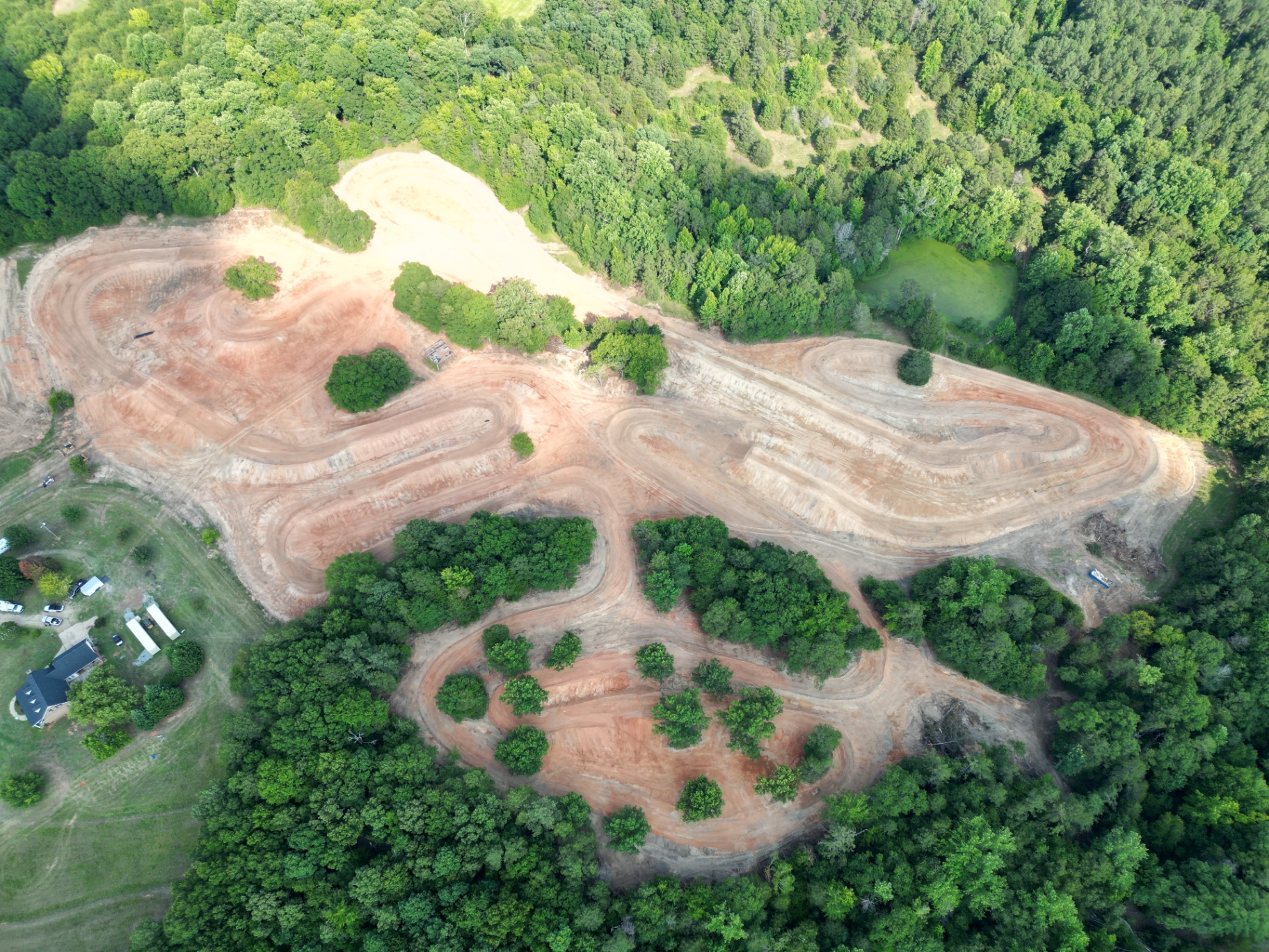 South Carolina Woods Build motocross track built by MXcavation in South Carolina