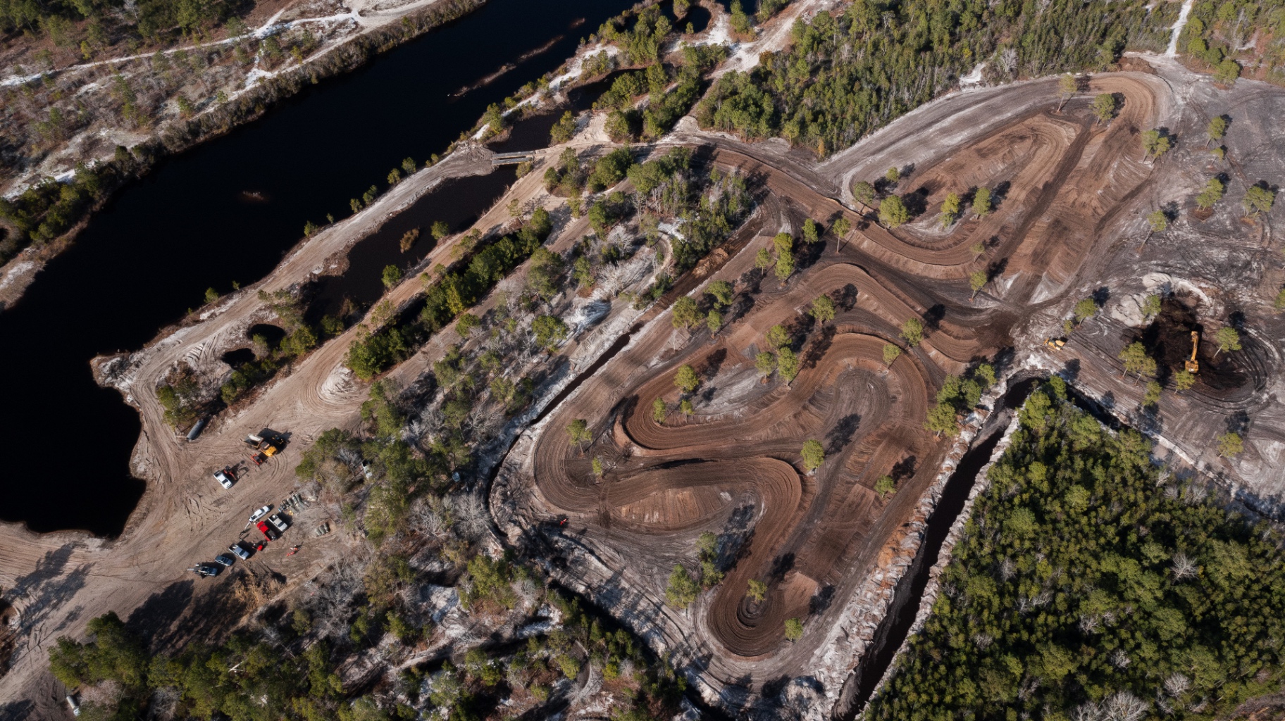 Salty Acres motocross track built by MXcavation in North Carolina