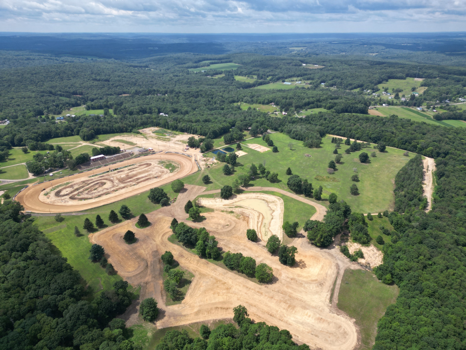 Pennsylvania Fairgrounds Build motocross track built by MXcavation in Pennsylvania